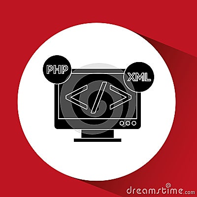 system programmer design Cartoon Illustration
