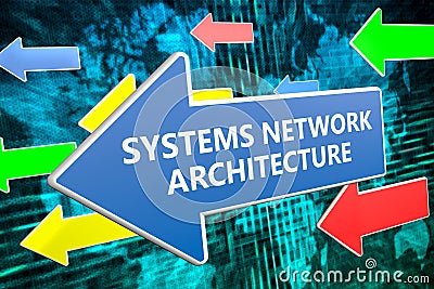 Systems Network Architecture Cartoon Illustration