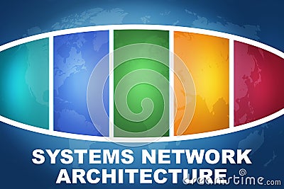 Systems Network Architecture Cartoon Illustration