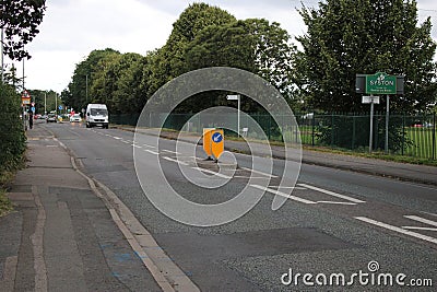 Melton Road Syston, main road into the village Editorial Stock Photo