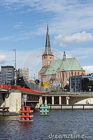 Szczecin Cathedral St James the Apostle Poland Editorial Stock Photo