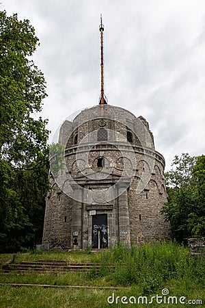 Szczecin, zachodniopomorskie / Poland - July 4, 2019: Bismarck Tower in Central Europe. A magnificent building erected in honor of Editorial Stock Photo