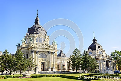 Szechenyi Medicinal Bath. Budapest. Hungary Stock Photo