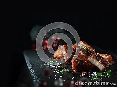 Szechuan Pork Cuisine Stock Photo