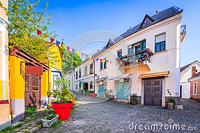 Szentendre, Hungary. Fo Ter square, historical city in Budapest Stock Photo