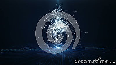 Sztucznej inteligencji AI animacji pojęcie Sztucznej inteligencji AI animacji pojęcie