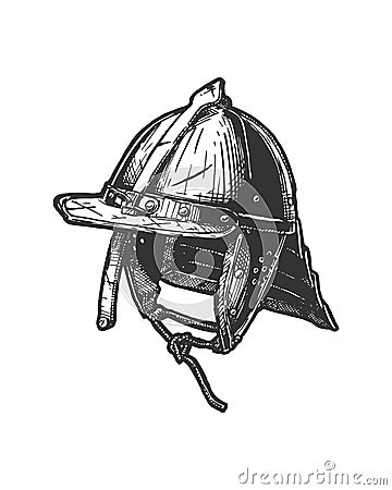 Szyszak, type of post-Renaissance combat helmet Vector Illustration