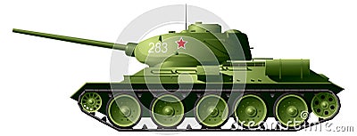 T-34 Tank Vector Illustration