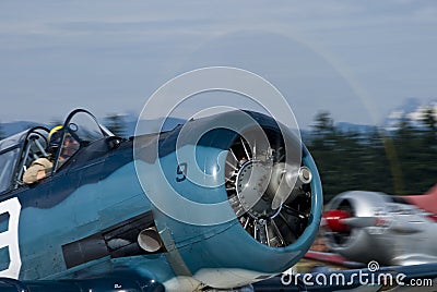 T-6 fighter aircraft Stock Photo