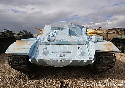 T-54 armoured personnel carrier on display Editorial Stock Photo