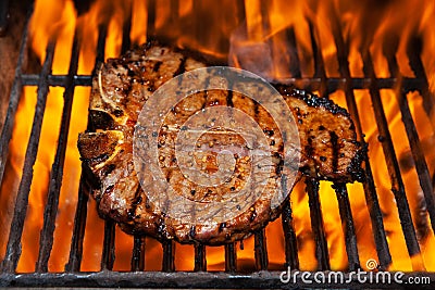 T-Bone steak Stock Photo