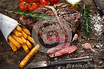 T-Bone Steak Stock Photo