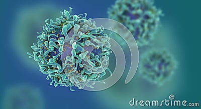 T-cells background depth of field Stock Photo