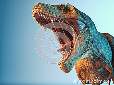 T rex roar Cartoon Illustration