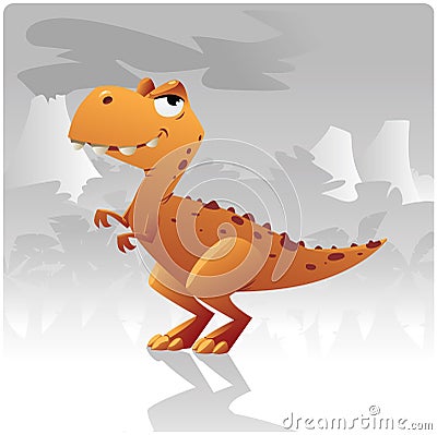 T-rex dinosaur Vector Illustration