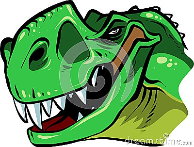 T-rex head Vector Illustration