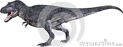 T-Rex, Tyrannosaurus Rex, Isolated, Hunting Stalking Cartoon Illustration