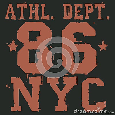 T-shirt graphics Vector Illustration