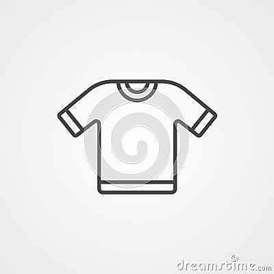 Shirt vector icon sign symbol Vector Illustration