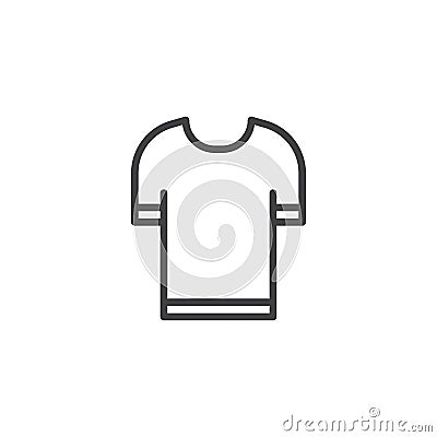 T-shirt outline icon Vector Illustration