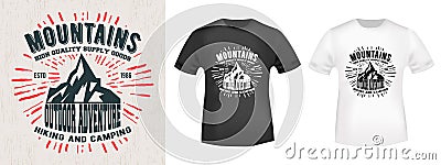 T-shirt print design Vector Illustration