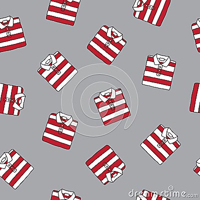 T-shirt Seamless Pattern vector Polo shirt wallpaper background red isoleted Stock Photo