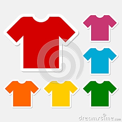 T-shirt sign icon, Clothes symbol Stock Photo