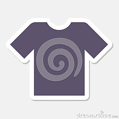 T-shirt sign icon, Clothes symbol Vector Illustration