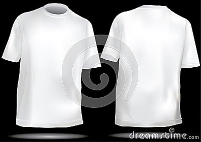 T Shirt Template With Front And Back Royalty Free Stock Photos - Image ...