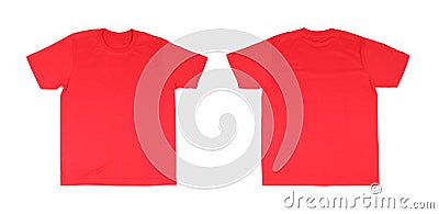 T-shirt template set(front, back) Stock Photo