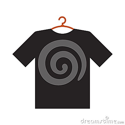 T-shirts on Hangers icon Vector Illustration