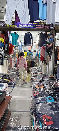 T Shirts wholesale market Karim block market Lhr.Pk Editorial Stock Photo