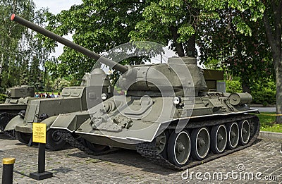 T-34-85 Soviet Medium Tank Stock Photo