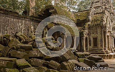 Ta Phrom Ruins Stock Photo