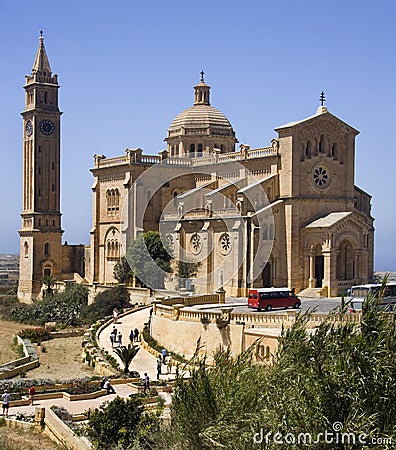 Ta Pinu Basilica - Gozo - Malta Editorial Stock Photo