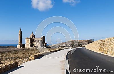 Ta' Pinu Chruch, Gozo Stock Photo