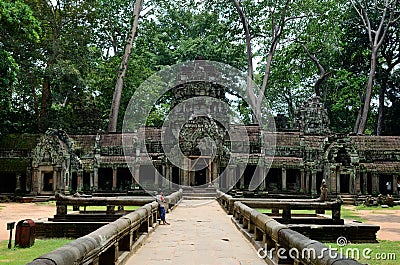 Ta Prohm temple Stock Photo