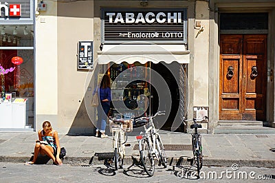 Tabacco store Editorial Stock Photo