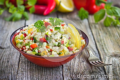 Tabbouleh salad Stock Photo