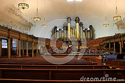 Tabernacle organ in Salt Lake City, Utah Editorial Stock Photo