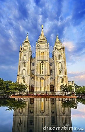 Tabernacle in temple square Stock Photo