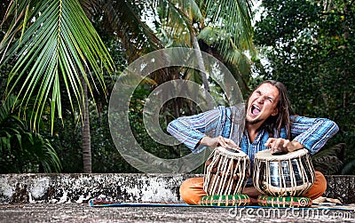 Tabla player Stock Photo