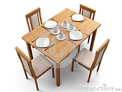 Table & chairs Stock Photo