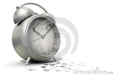 Table Clock Time Running Out Stock Photo