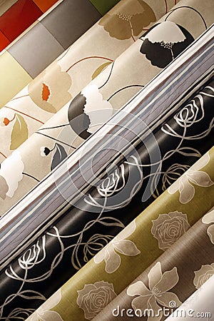 Table cloths - tarpaulin Stock Photo