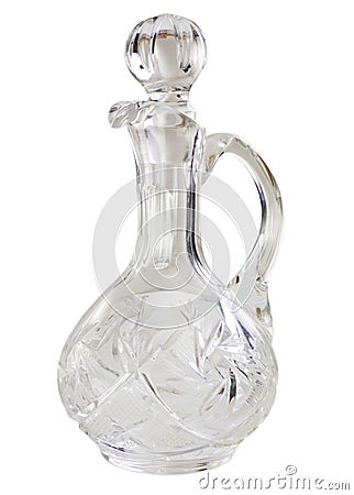 Table glass carafe Stock Photo