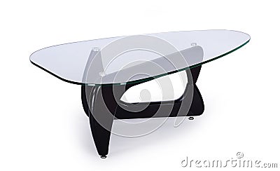Table of glass Stock Photo