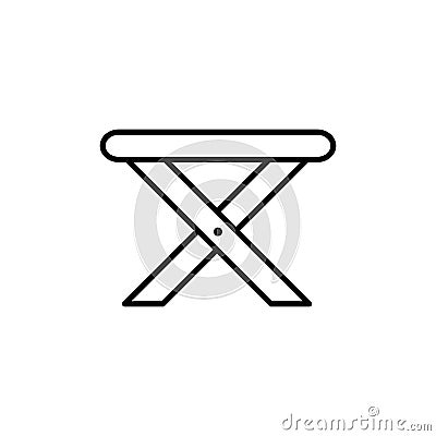 Table icon vector. Folding table illustration sign. Picnic symbol or logo. Vector Illustration