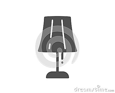 Table lamp icon. Bedside light sign. Vector Vector Illustration
