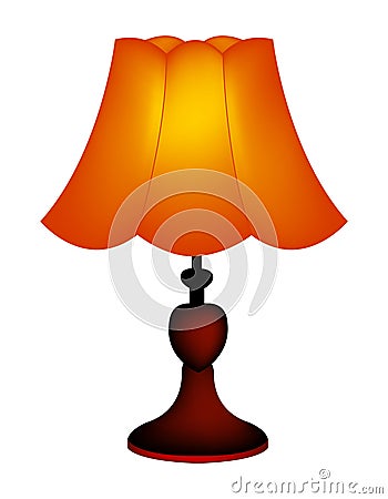 Table lamp / lampshade Vector Illustration